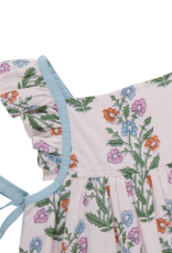 Pink Chicken baby girls ailee dress set pink dewdrop block print