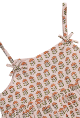 Pink Chicken baby girls tia dress set - pink prairie block print