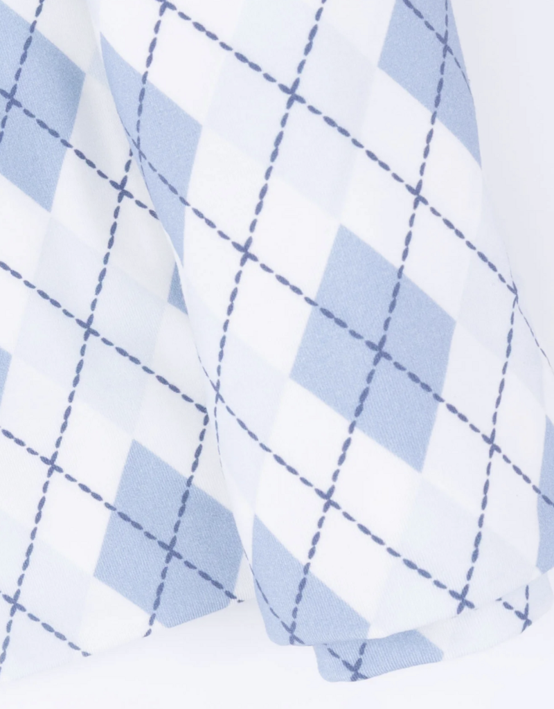 Angel Dear Blue Argyle Swaddle