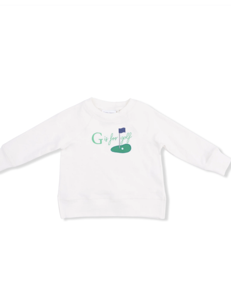 Angel Dear Golf French Terry Raglan Sweatshirt G is for Golf