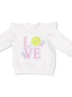 Angel Dear SALE. Pretty Tennis Ruffle Sweatshirt
