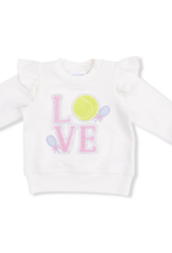Angel Dear Pretty Tennis Ruffle Sweatshirt