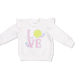 Angel Dear Pretty Tennis Ruffle Sweatshirt