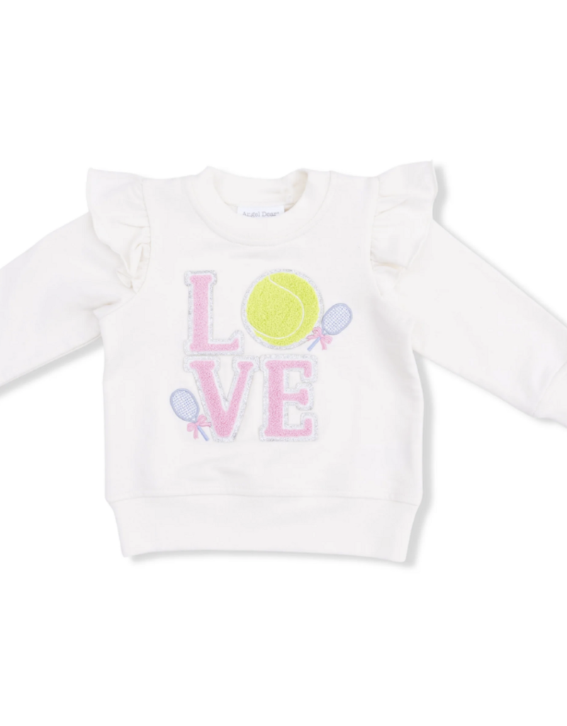 Angel Dear Pretty Tennis Ruffle Sweatshirt