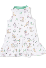 Angel Dear Country Club Dogs Pink Polo Tennis Dress Cartwheel Short