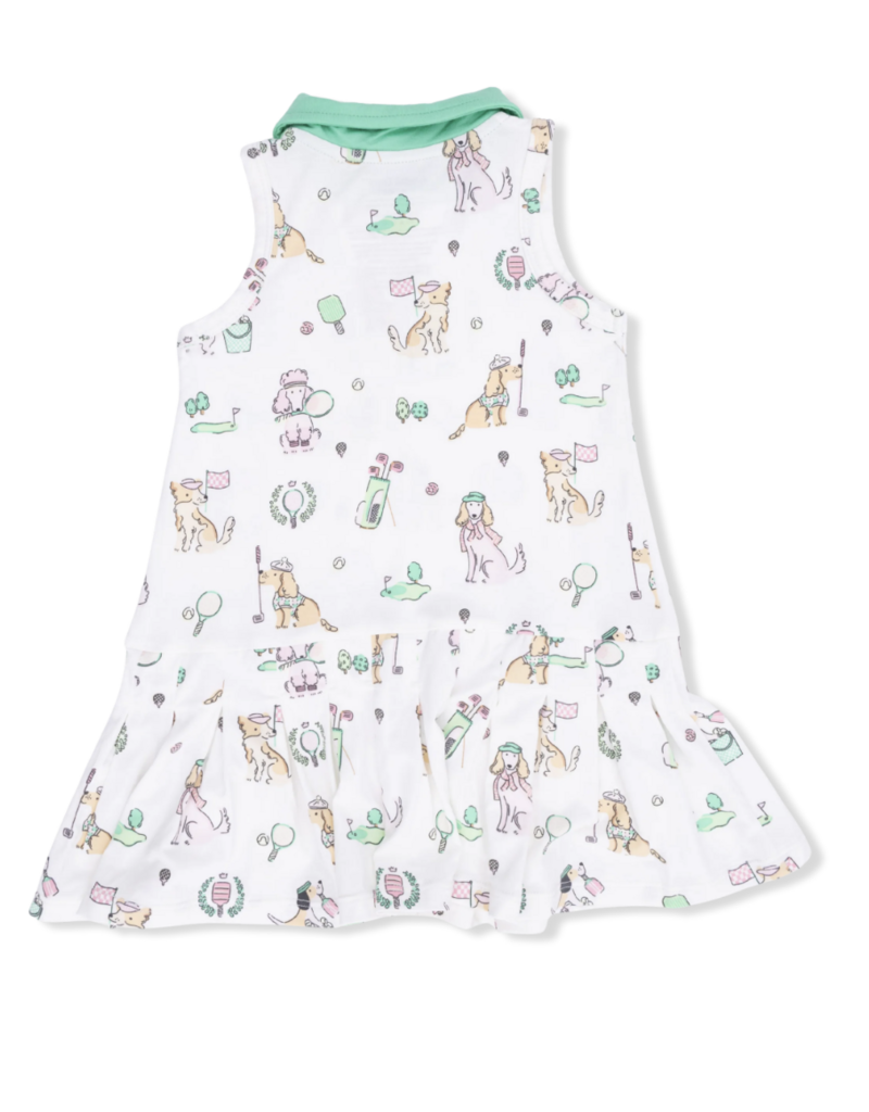 Angel Dear Country Club Dogs Pink Polo Tennis Dress Cartwheel Short