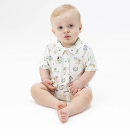 Angel Dear Country Club Dogs Neutral Polo Shortie