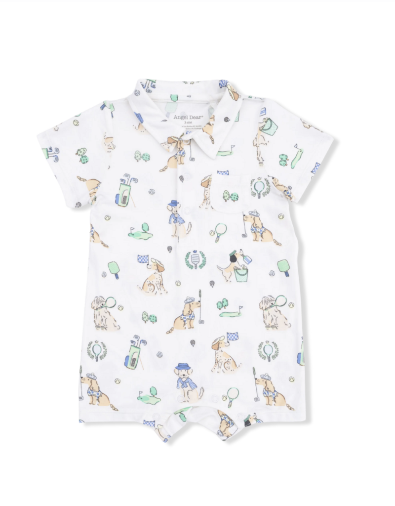 Angel Dear Country Club Dogs Neutral Polo Shortie