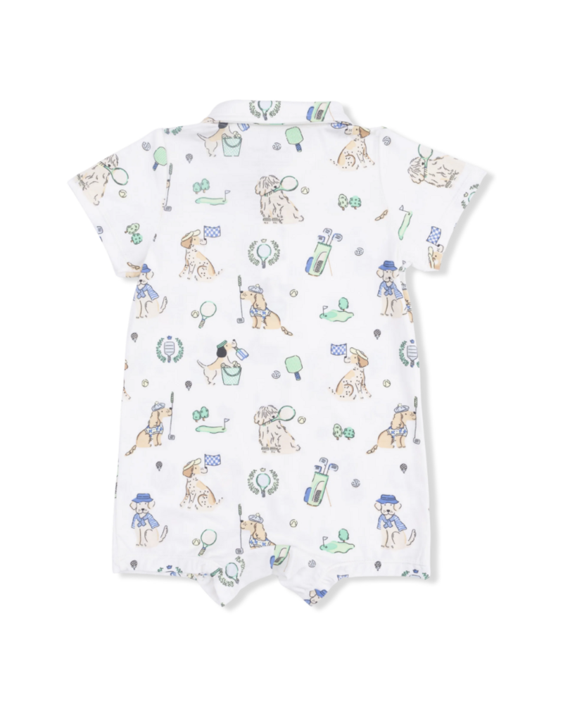 Angel Dear Country Club Dogs Neutral Polo Shortie
