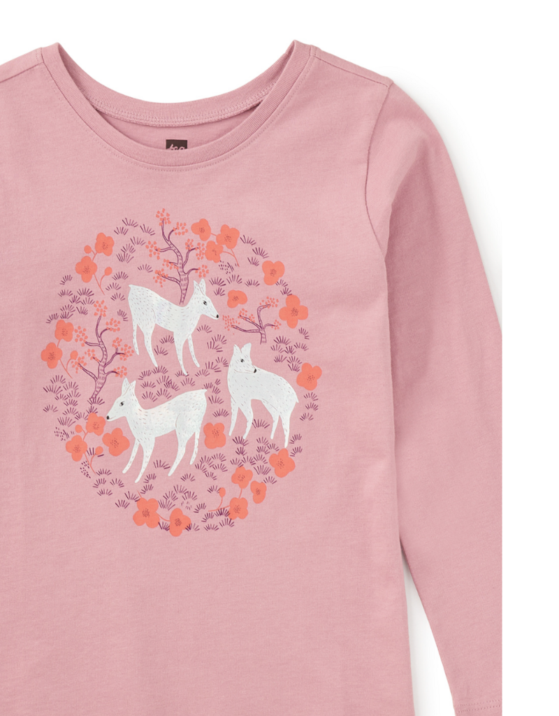 Tea Collection Pearly Deer Graphic Tee