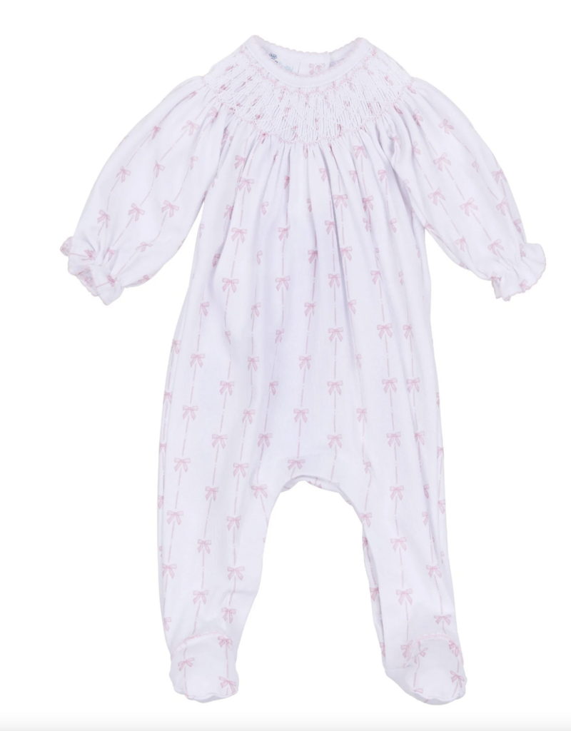 Magnolia Baby Amelias Classic Pink Bishop Footie