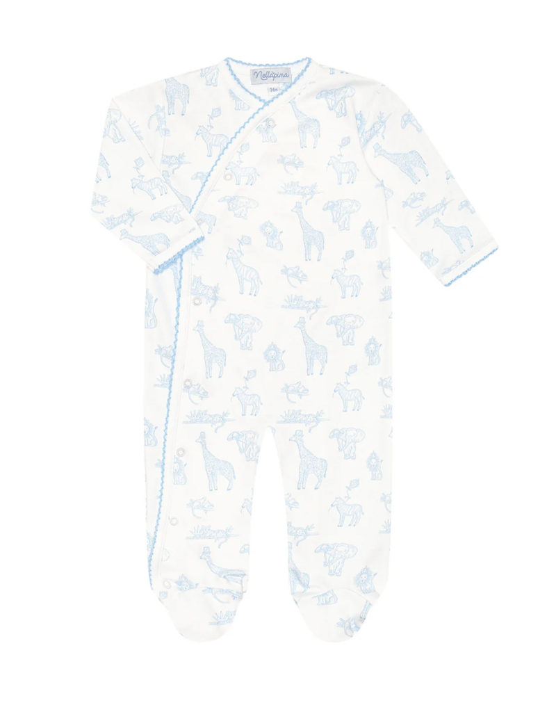 Nellapima Blue Safari Crossover Footie