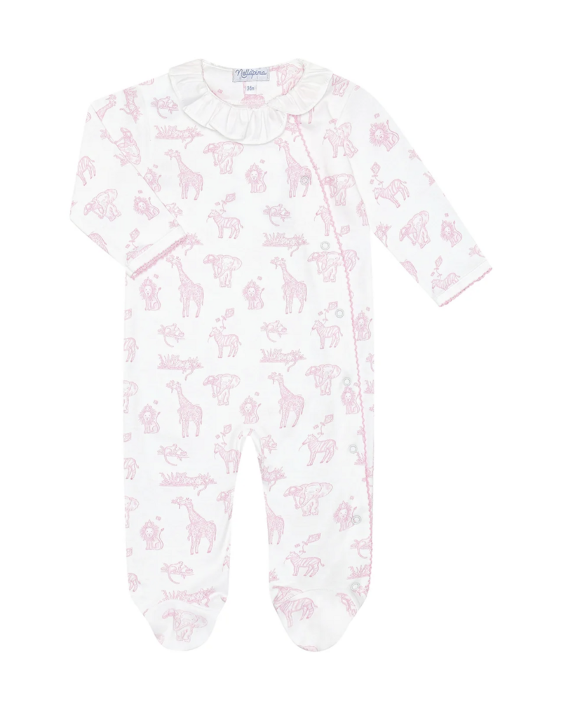 Nellapima Pink Safari Crossover Footie