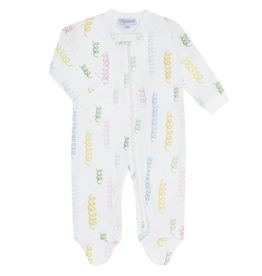 Nellapima Spirals Print Zipper Footie