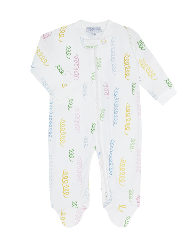 Nellapima Spirals Print Zipper Footie