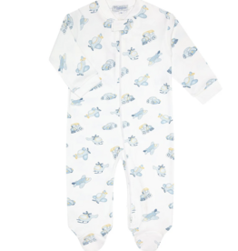 Nellapima Mini Voyages Blue Zipper Footie