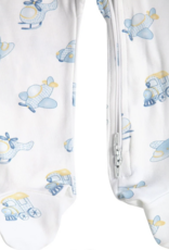 Nellapima Mini Voyages Blue Zipper Footie