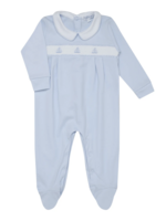 Nellapima Sailboat Smocked Footie