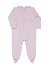 Nellapima Bow Pink Smocked Footie