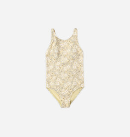 Rylee + Cru Inc. SALE SCRUNCH ONE-PIECE LEMON MEADOW