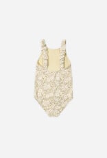 Rylee + Cru Inc. SCRUNCH ONE-PIECE LEMON MEADOW