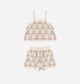 Rylee + Cru Inc. SALE LILI KNIT SET BLUE, LIGHT PINK, IVORY