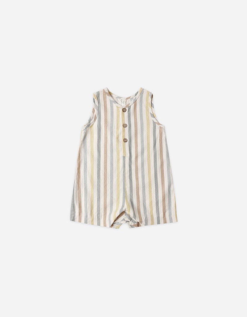 Rylee + Cru Inc. MAVRICK ROMPER VALENCIA STRIPE