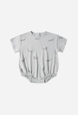 Rylee + Cru Inc. RELAXED BUBBLE ROMPER SEALS BLUE