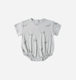 Rylee + Cru Inc. RELAXED BUBBLE ROMPER SEALS BLUE