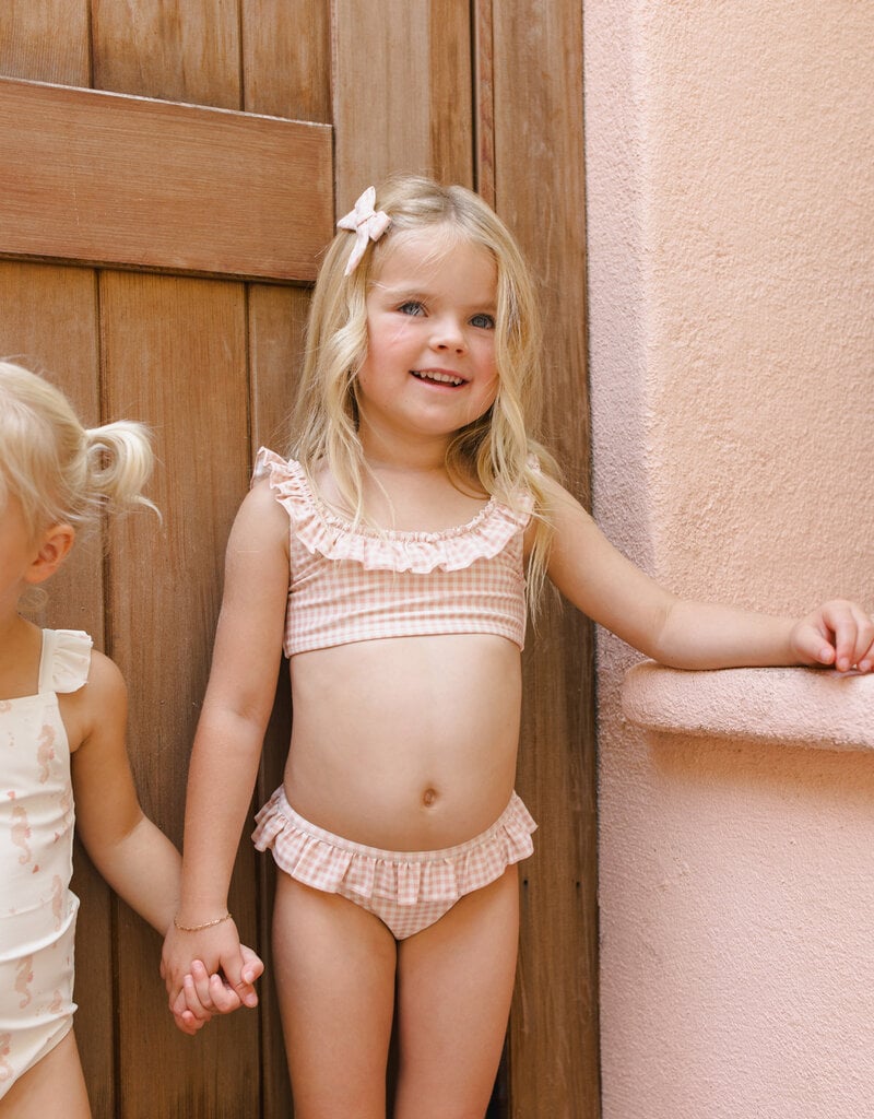 Rylee + Cru Inc. GIANA BIKINI PETAL GINGHAM