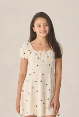 Rylee + Cru Inc. TEEN IVY DRESS POLKA DOT NATURAL
