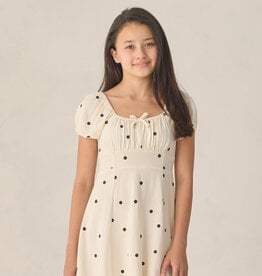 Rylee + Cru Inc. TEEN IVY DRESS POLKA DOT NATURAL