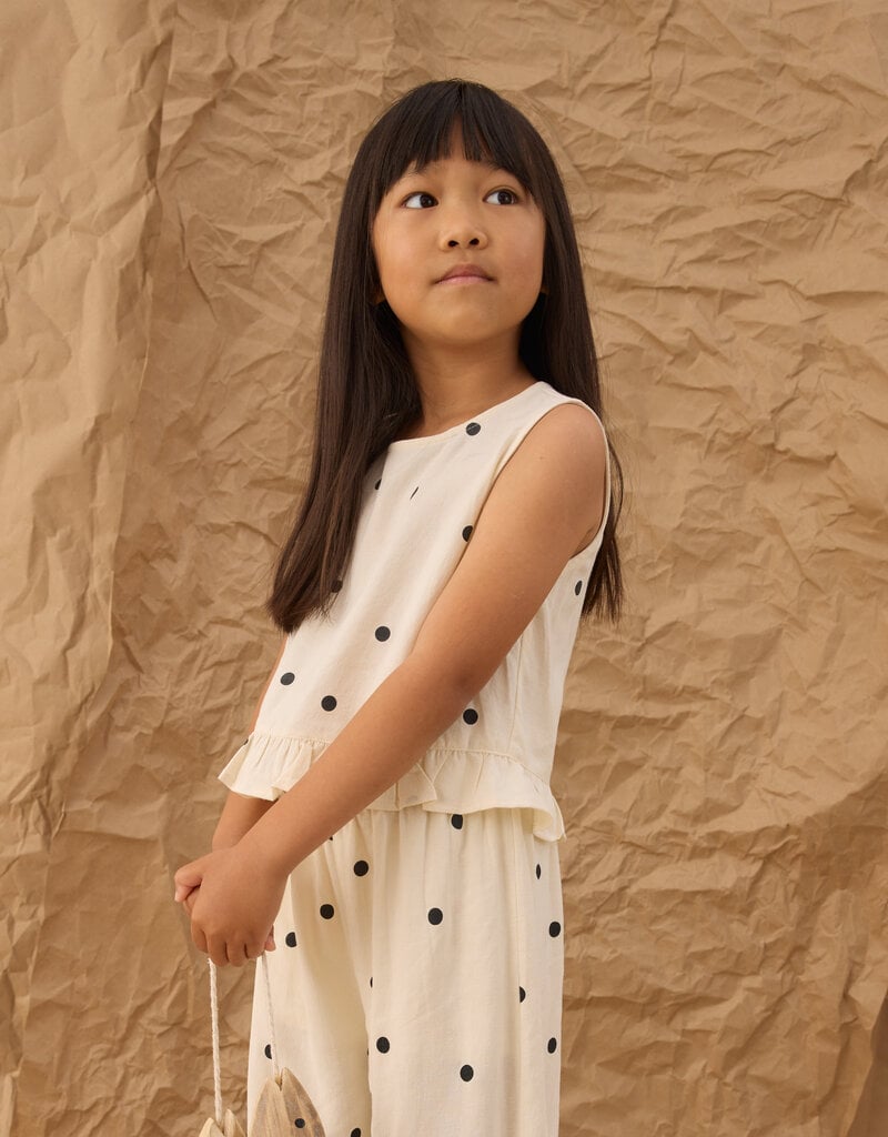 Rylee + Cru Inc. OCEANSIDE TOP POLKA DOT NATURAL