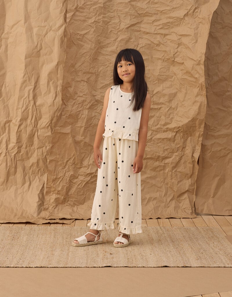 Rylee + Cru Inc. WIDE LEG PANT POLKA DOT NATURAL