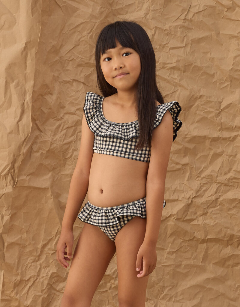 Rylee + Cru Inc. MARGOT BIKINI BLACK GINGHAM