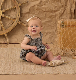 Rylee + Cru Inc. JULIA ROMPER BLACK CHECK