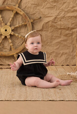Rylee + Cru LLC SAILOR ROMPER BLACK