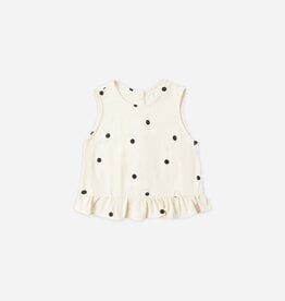 Rylee + Cru Inc. OCEANSIDE TOP POLKA DOT NATURAL