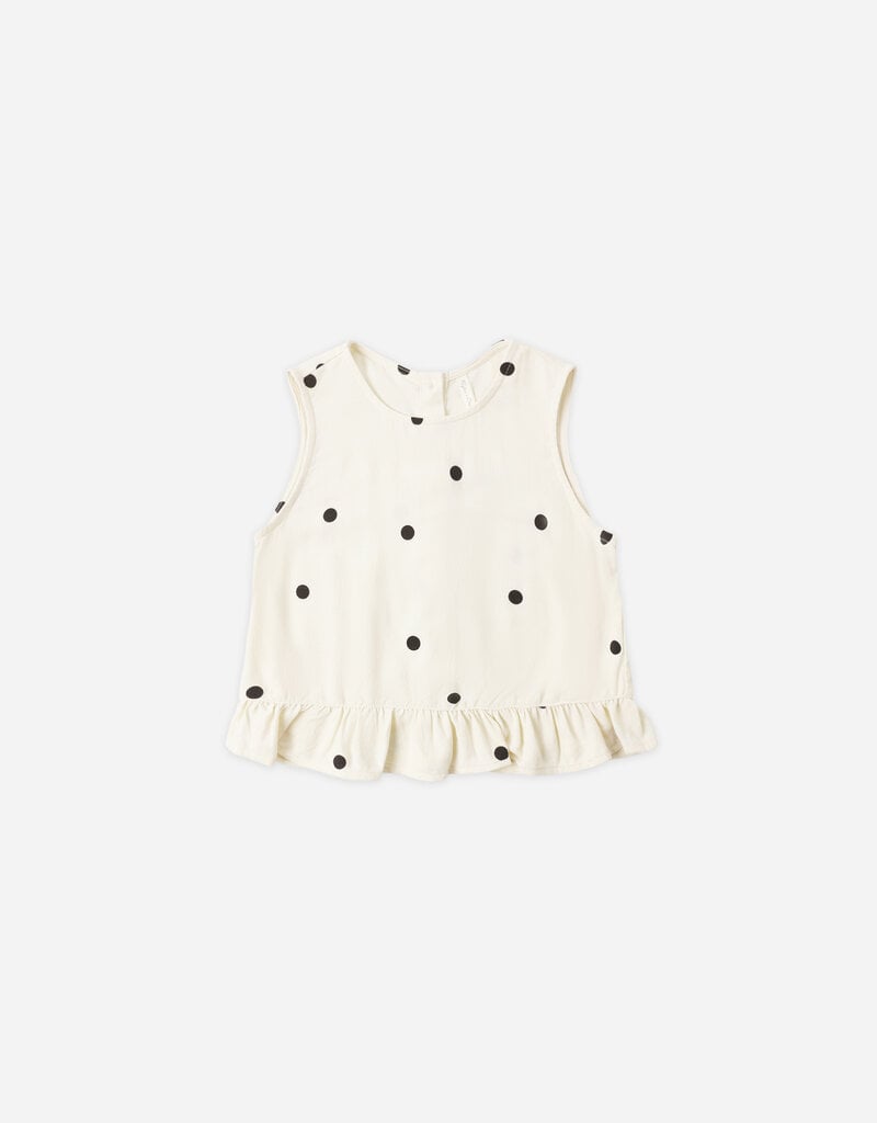 Rylee + Cru Inc. OCEANSIDE TOP POLKA DOT NATURAL