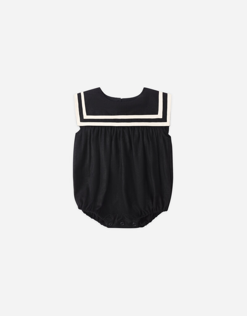 Rylee + Cru LLC SAILOR ROMPER BLACK