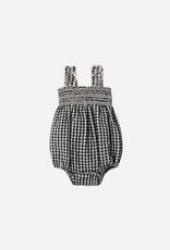 Rylee + Cru Inc. JULIA ROMPER BLACK CHECK