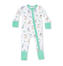 Angel Dear Country Club Dogs Neutral Convertible Romper