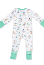 Angel Dear Country Club Dogs Neutral Convertible Romper