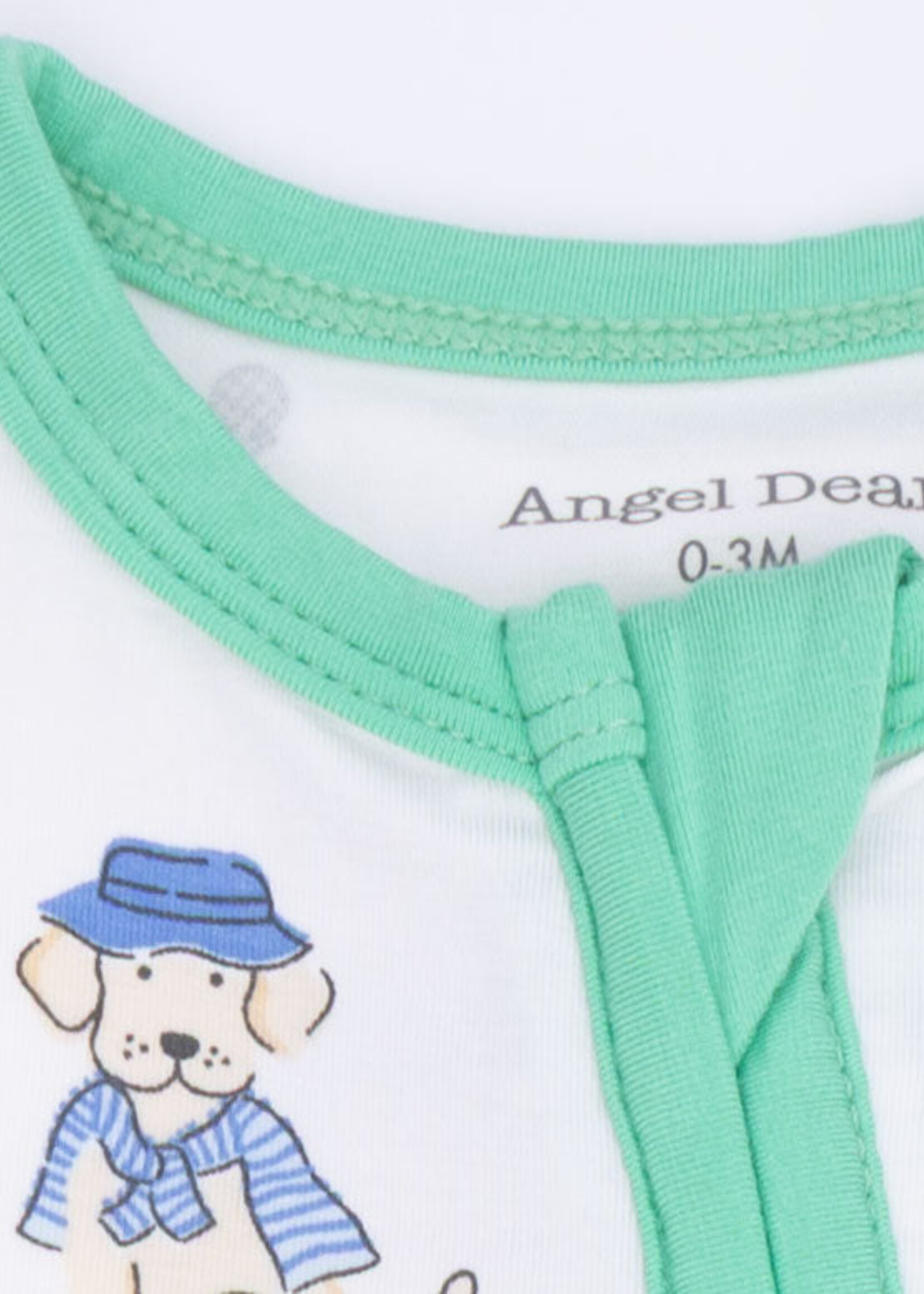 Angel Dear Country Club Dogs Neutral Convertible Romper