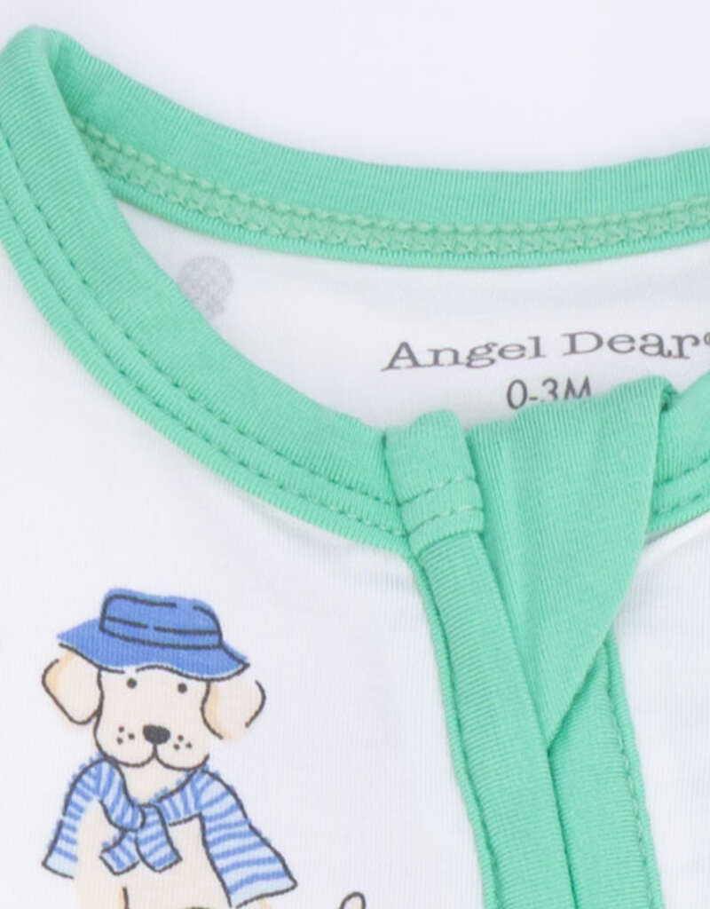 Angel Dear Country Club Dogs Neutral Convertible Romper