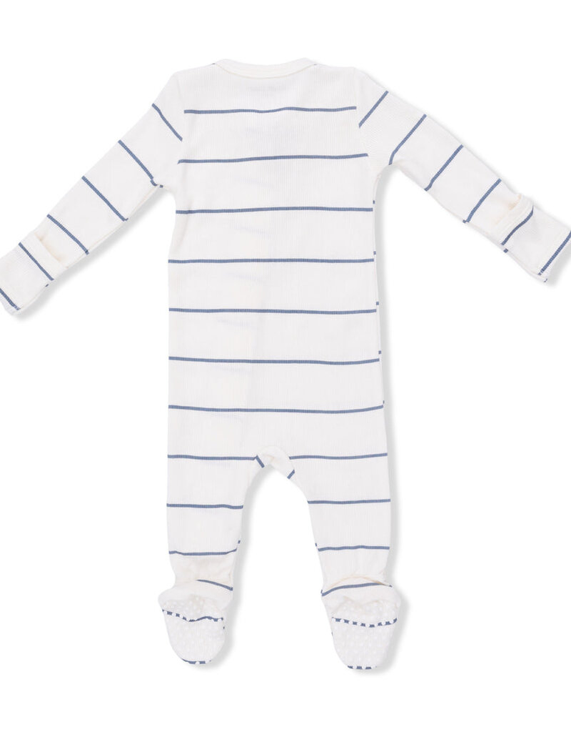 Angel Dear Vintage Stripe 2 Way Zipper Footie