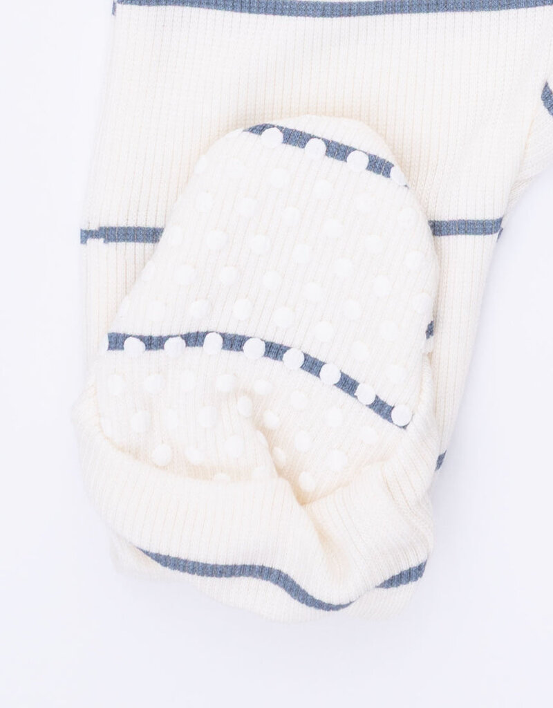 Angel Dear Vintage Stripe 2 Way Zipper Footie