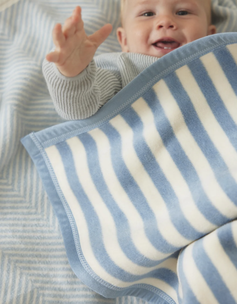 ChappyWrap Sweet Pea Stripe Fog Mini Blanket