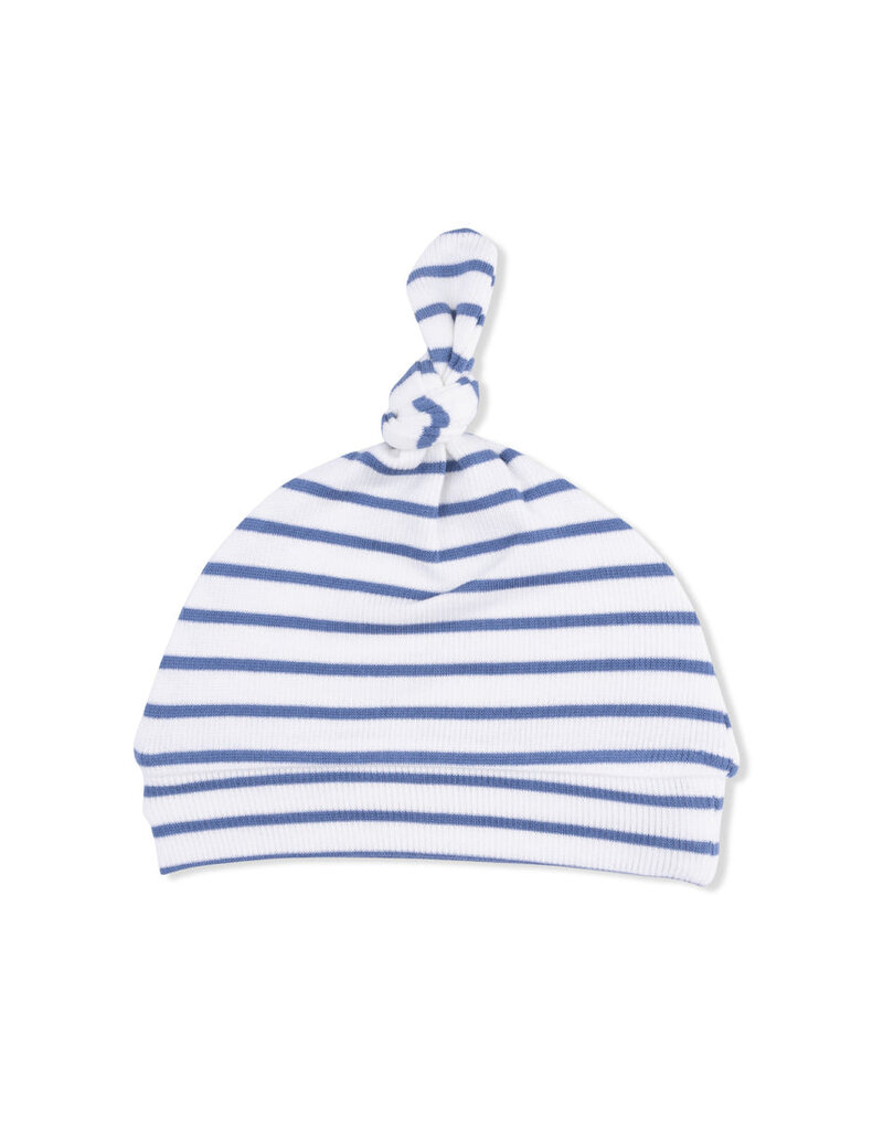 Angel Dear Navy Stripe Knotted Hat