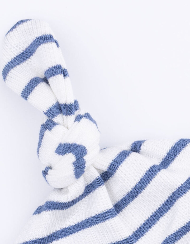 Angel Dear Navy Stripe Knotted Hat